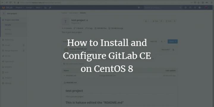 how to install gitlab on centos 8
