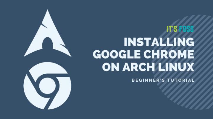 install google chrome arch linux