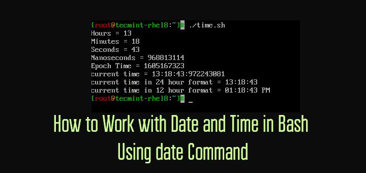 How To Work With Date And Time In Bash Using Date Command