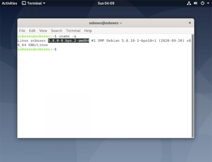 get linux kernel version
