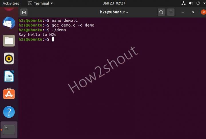 How To Create Compile And Run A C Program In Linux Terminal