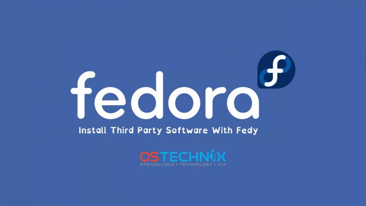 install-third-party-software-using-fedy-in-fedora