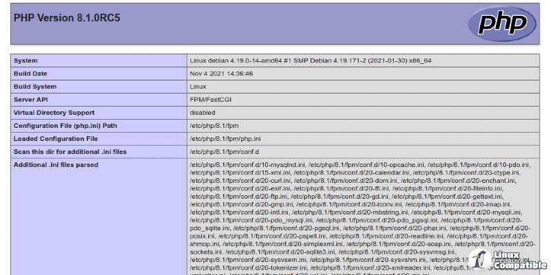 PHP 8.1.0RC5 for Debian 10