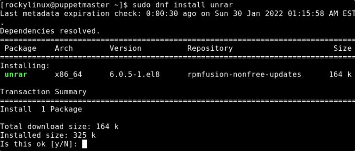 2 ways to Install Unrar on Rocky Linux or AlmaLinux 8