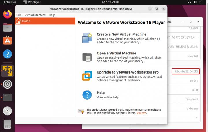 Install VMware Workstation Player On Ubuntu 22 04 LTS