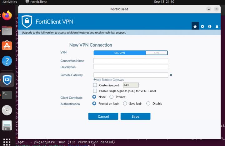 How To Install Free FortiClient VPN Client On Ubuntu 22 04 LTS