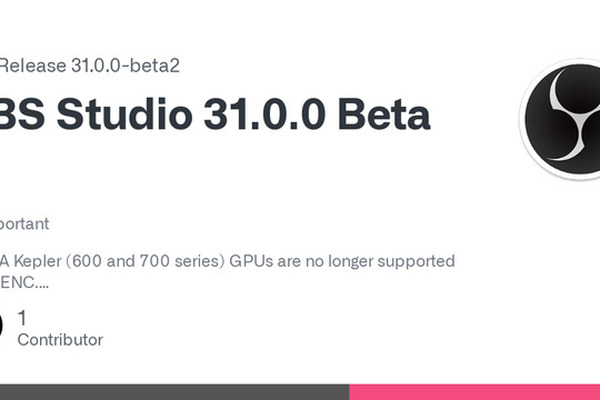 OBS Studio 31.0.0 Beta 2 released