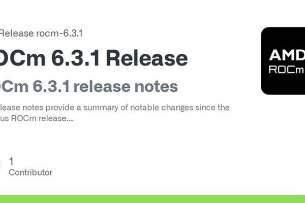 ROCm 6.3.1 released